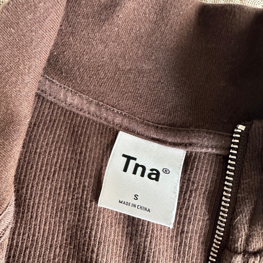 TNA Ribbed Half Zip Top - Picture 2 of 3